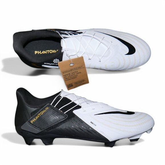 Men’s Size 12 Nike Phantom GX II Academy Soccer Football Cleats White/Gold/Black - Picture 1 of 16